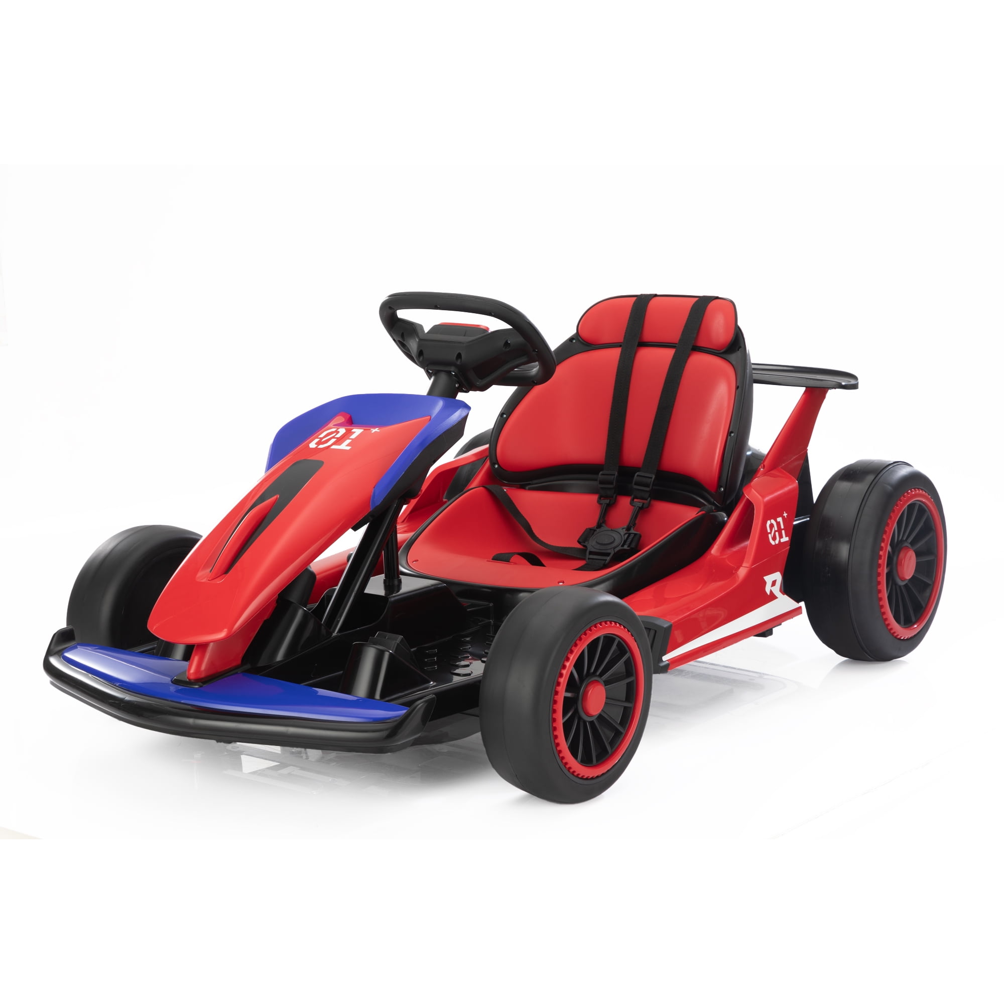 CIPACHO 24V Kids Electric Ride-On Go Kart, Battery-Powered Drifting Car for Children, Drift Kart with High/Low Speed, Accelerator Pedal, Music, Safety Belt, Red CIPACHO 24V Kids Electric Ride-On Go Kart, Battery-Powered Drifting Car for Children, Drift Kart with High/Low Speed, Accelerator Pedal, Music, Safety Belt, Red