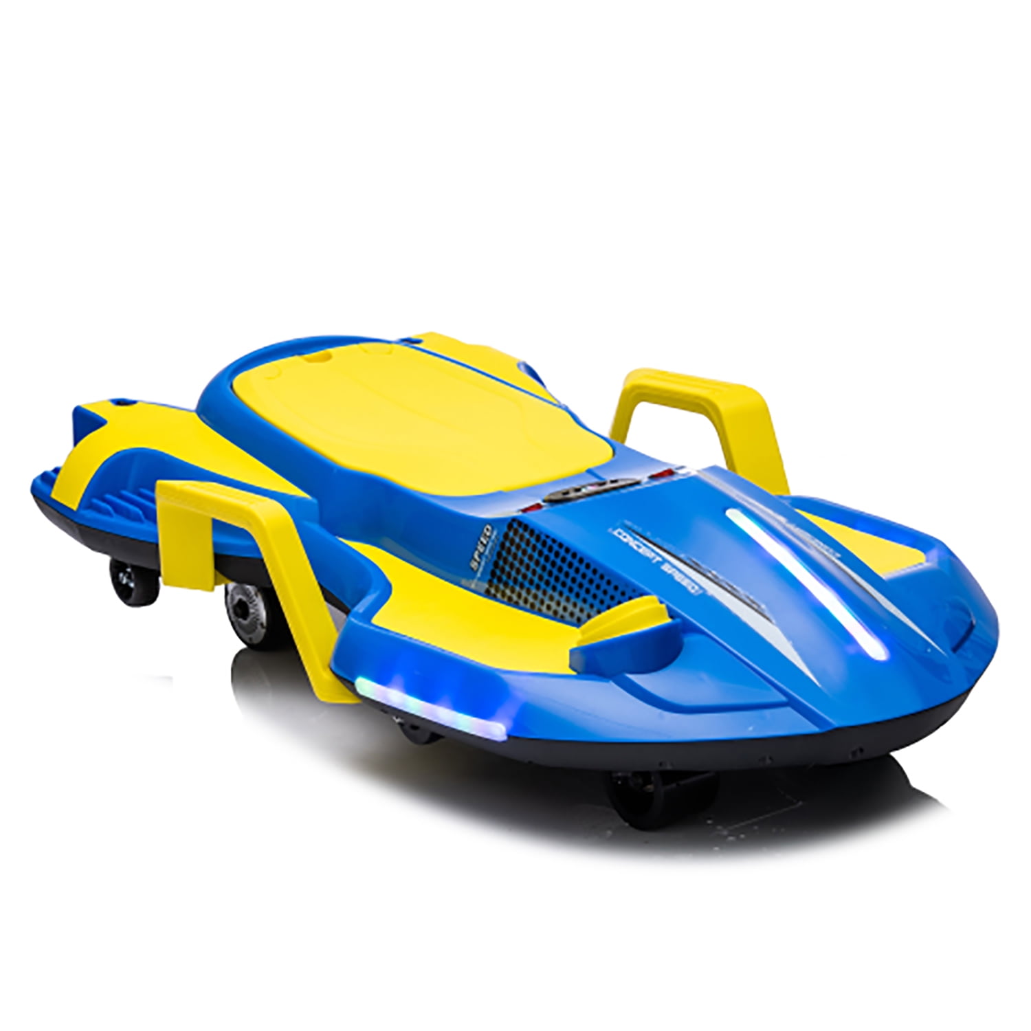 CIPACHO 24V Kids Ride On Car Crazy Cart with Helmet Knee Pads, Kids Ride on Drift Car for Kids with Spray function, Gravity Steering, Blue CIPACHO 24V Kids Ride On Car Crazy Cart with Helmet Knee Pads, Kids Ride on Drift Car for Kids with Spray function, Gravity Steering, Blue