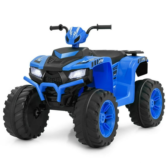 CIPACHO 24V Kids Ride-On Electric ATV with Wireless Connection for Toddlers 3-8 Years Old, Battery Powered Electric Ride on Car, 4-Wheeler Quad Car Toy, Blue