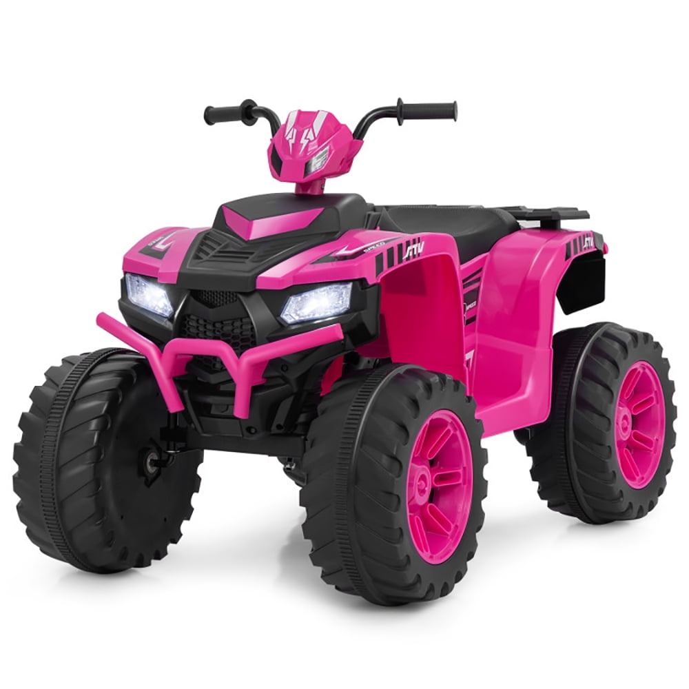 CIPACHO 24V Kids Ride-On Electric ATV with Wireless Connection for Toddlers 3-8 Years Old, Battery Powered Electric Ride on Car, 4-Wheeler Quad Car Toy, Pink