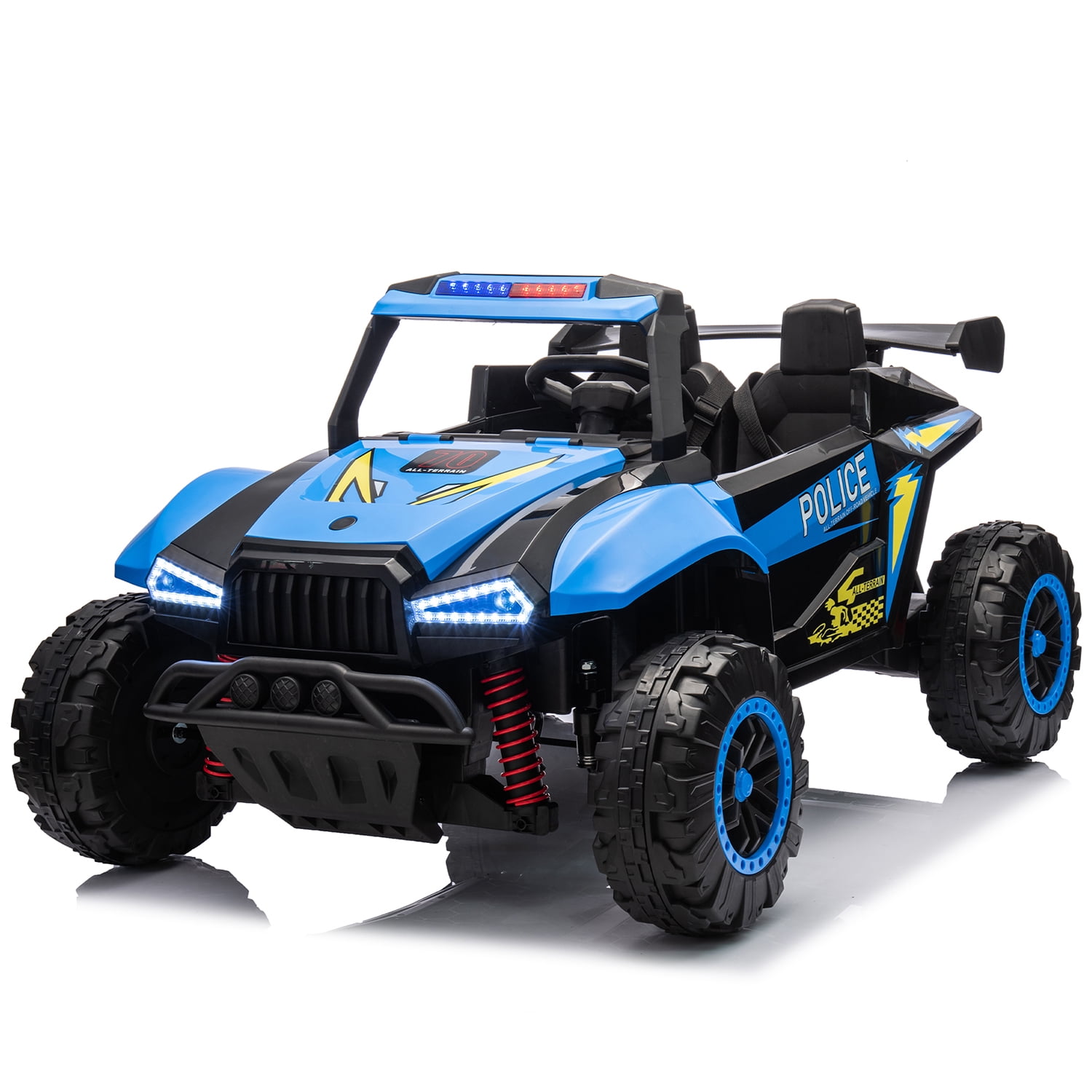 CIPACHO 24V Two-seater Electric Kids Ride On Car with Remote Control, Dual Drive, Megaphone, Music, Bluetooth, MP3, USB, LED Lights for Kids Aged 3-8, Blue CIPACHO 24V Two-seater Electric Kids Ride On Car with Remote Control, Dual Drive, Megaphone, Music, Bluetooth, MP3, USB, LED Lights for Kids Aged 3-8, Blue
