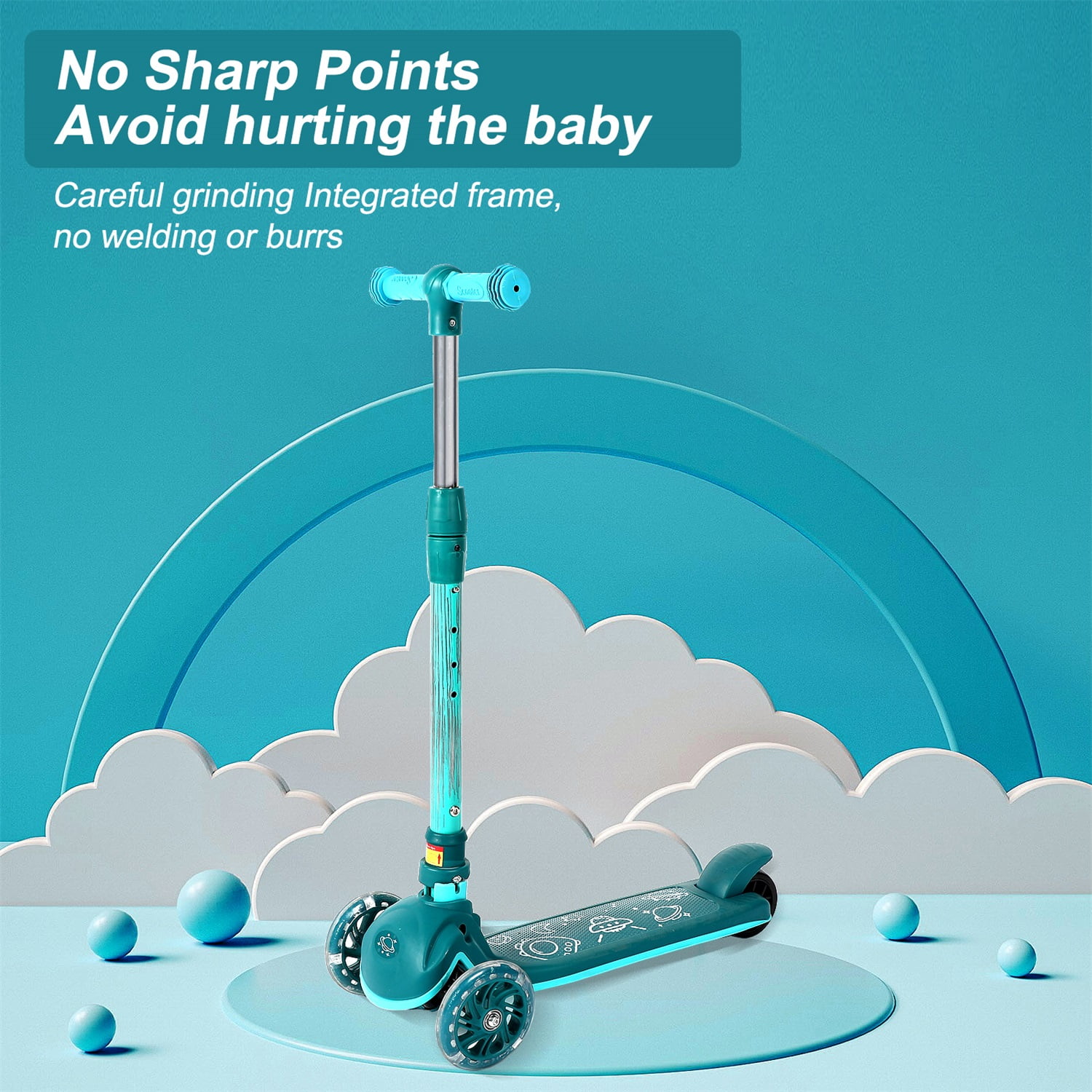 CIPACHO 3 Wheel Scooter for Kids Ages 312 Years Old Boy Girl, Extra