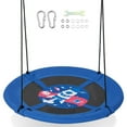 thumbnail image 1 of CIPACHO 40" Saucer Tree Swing with Adjustable Hanging Ropes, Outdoor Kids Swing, Kids Playground for Backyard, Rocket, 1 of 3