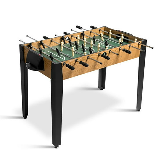 CIPACHO 48" Competition Sized Home Recreation Wooden Foosball Table, Infinity Game Table, Brown