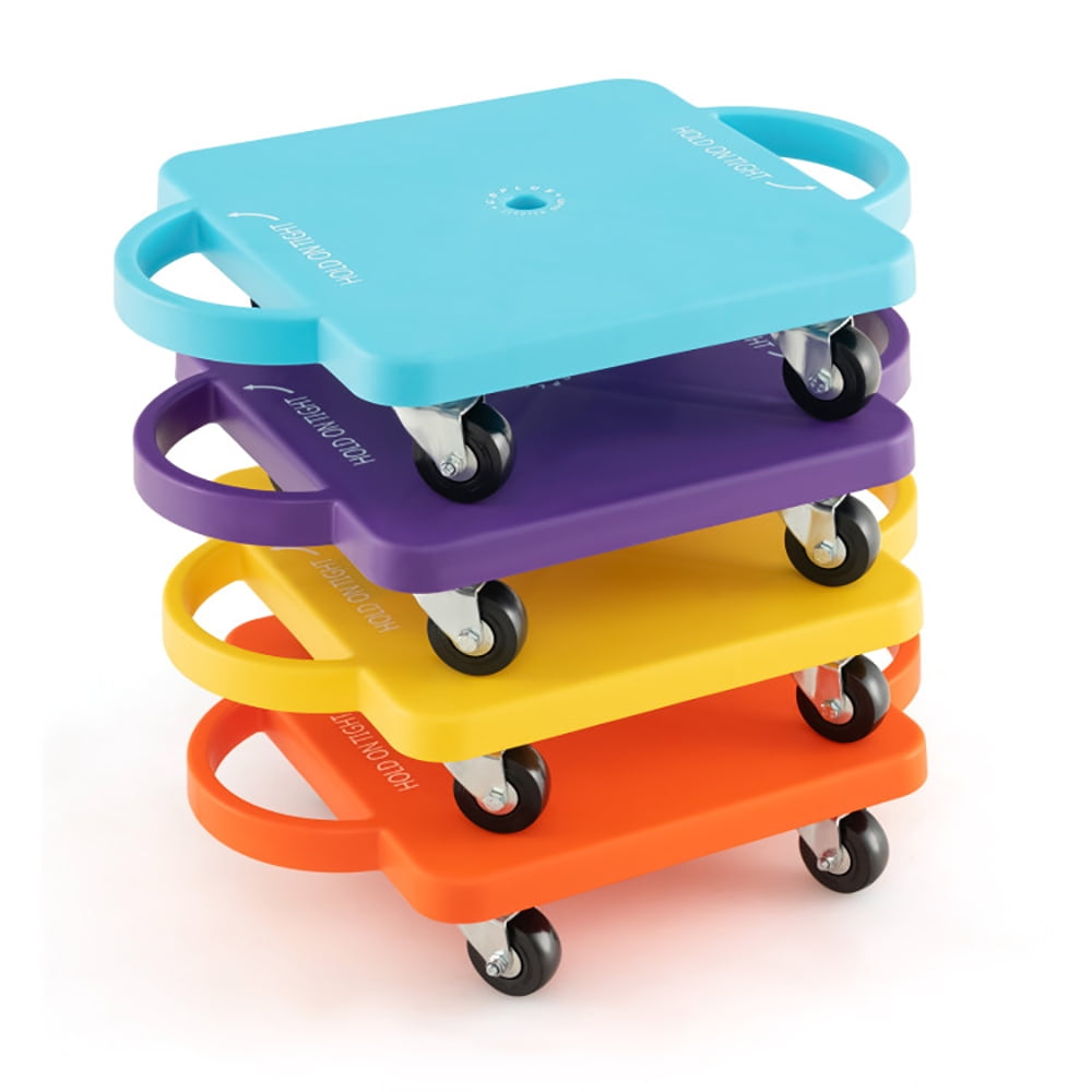 CIPACHO 6-Pack Kids Scooter Board with Handles and Non-Marring Casters ...