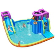 CIPACHO Kids 5 to 10 Years Inflatable Dual Water Slide Bounce House Without Blower for Outdoor Play