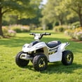 thumbnail image 1 of CIPACHO 6V Kids Electric ATV, 4 Wheels Ride-On Toy, ATV for Kids Ages 4-8, White, 1 of 8