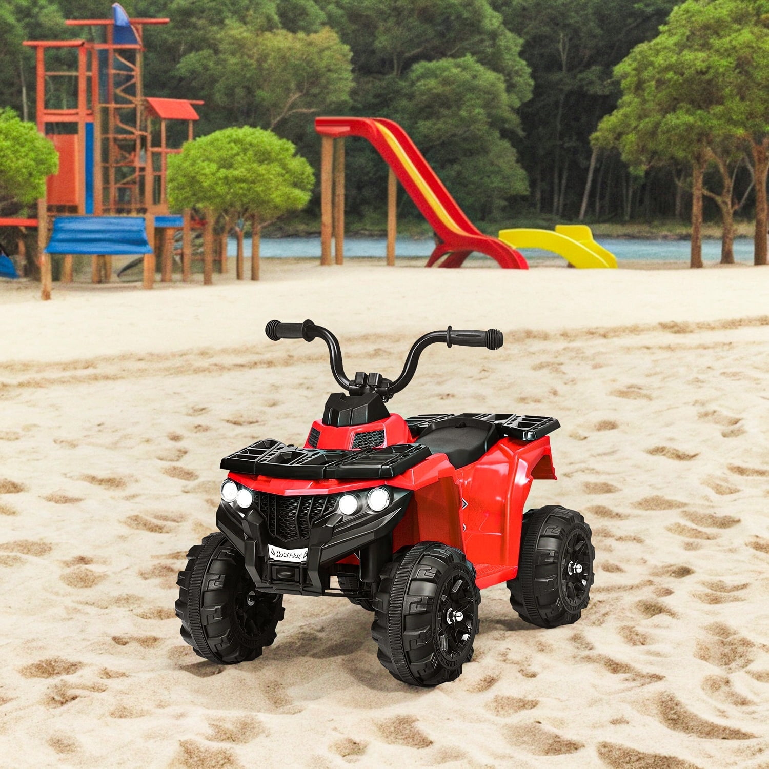 CIPACHO 6V Kids Electric Ride on ATV, Battery Powered Kids 4 Wheeler, Red CIPACHO 6V Kids Electric Ride on ATV, Battery Powered Kids 4 Wheeler, Red
