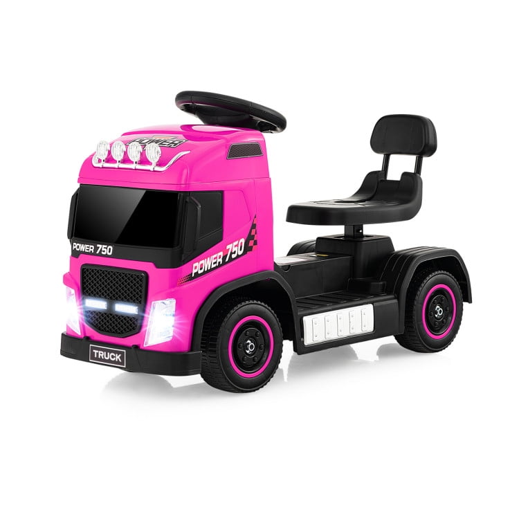 CIPACHO 6V Kids Electric Ride-on Truck with Height Adjustable Seat, Battery Powered Kids Car, Holiday Birthday Gift for Kids Ages 3-6, Pink CIPACHO 6V Kids Electric Ride-on Truck with Height Adjustable Seat, Battery Powered Kids Car, Holiday Birthday Gift for Kids Ages 3-6, Pink