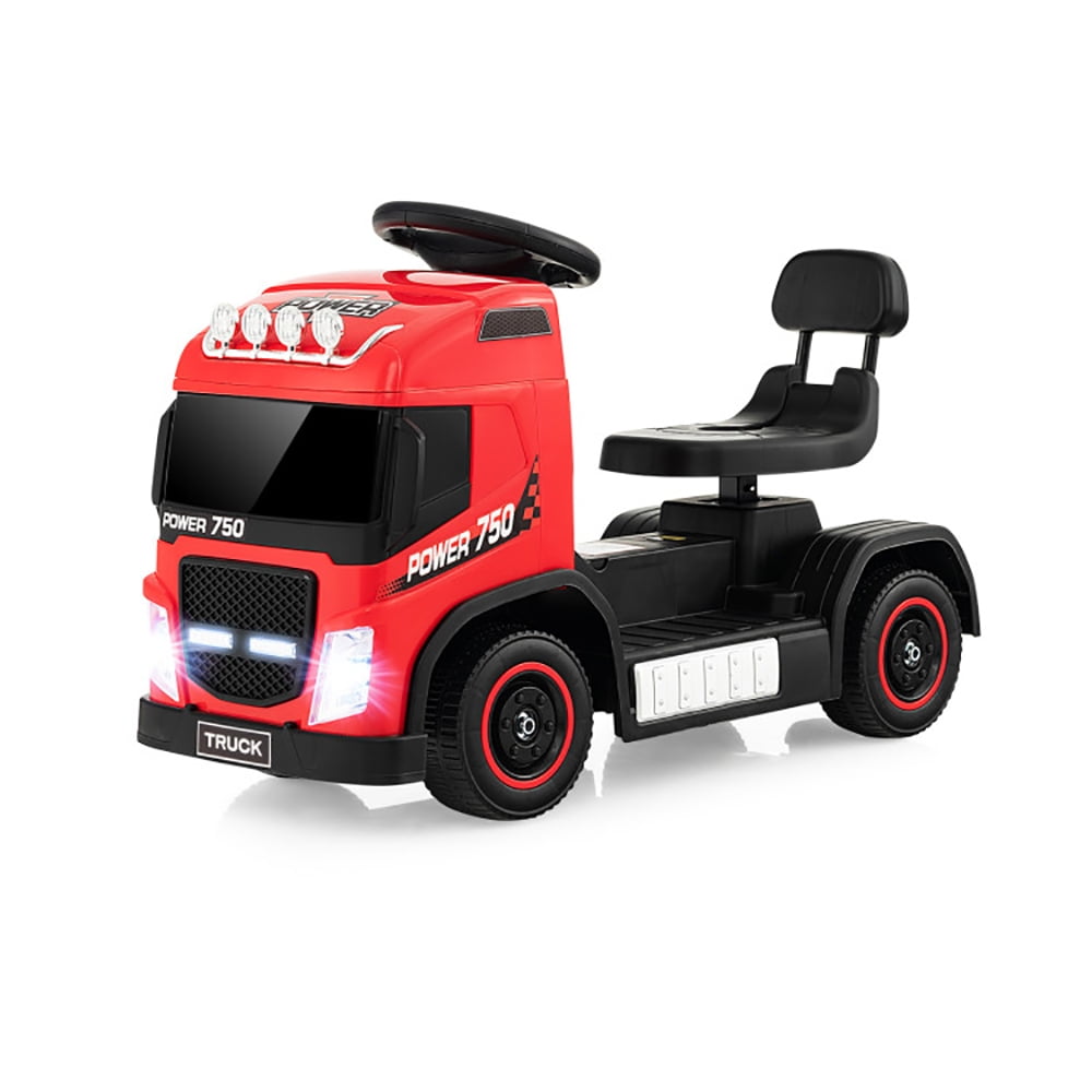 CIPACHO 6V Kids Electric Ride-on Truck with Height Adjustable Seat, Battery Powered Kids Car, Holiday Birthday Gift for Kids Ages 3-6, Red CIPACHO 6V Kids Electric Ride-on Truck with Height Adjustable Seat, Battery Powered Kids Car, Holiday Birthday Gift for Kids Ages 3-6, Red