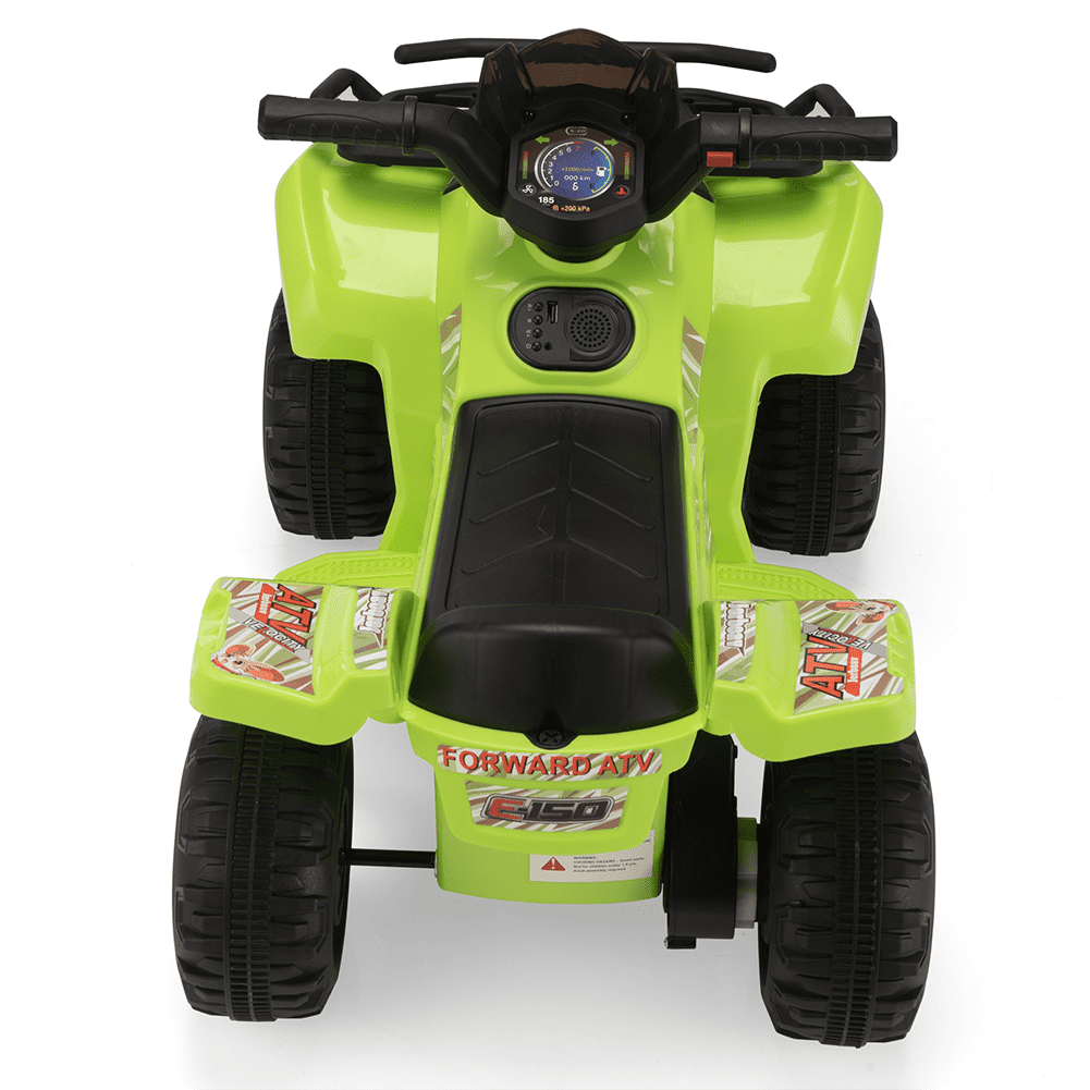CIPACHO 6V Kids Ride-On ATV Car, Powered 4-Wheeler Car with Music Horn USB MP3, Electric Vehicle Toy for Children, Holiday Birthday Gift for Kids Ages 2-4, Green CIPACHO 6V Kids Ride-On ATV Car, Powered 4-Wheeler Car with Music Horn USB MP3, Electric Vehicle Toy for Children, Holiday Birthday Gift for Kids Ages 2-4, Green