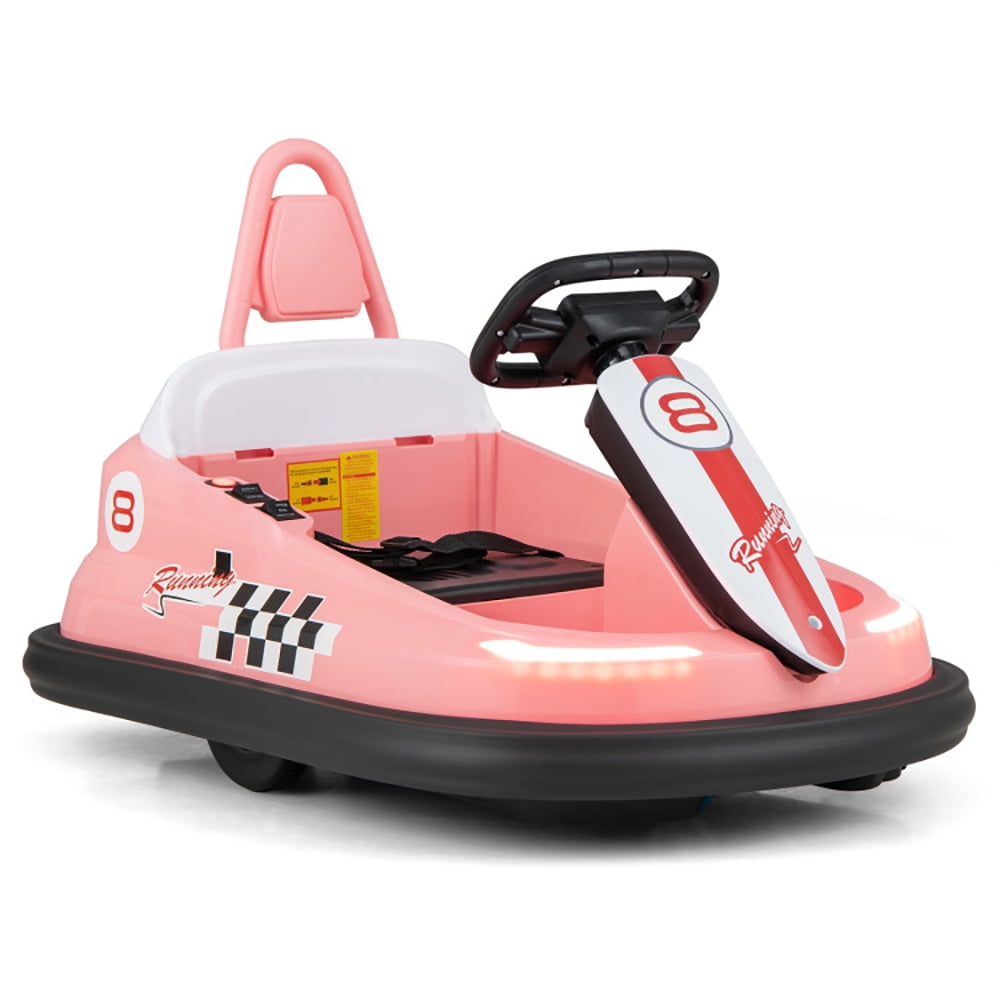 CIPACHO 6V Kids Ride-On Bumper Car with 360° Spinning and Dual Motors, Bumper Cars for Toddlers 2-5, Pink CIPACHO 6V Kids Ride-On Bumper Car with 360° Spinning and Dual Motors, Bumper Cars for Toddlers 2-5, Pink