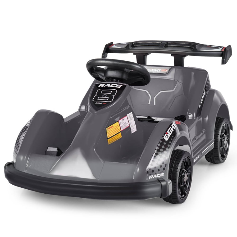 CIPACHO 6V Kids Ride On Go Cart with Remote Control and Safety Belt, Electric Go Kart Drift Carts for Kids Ages 3-8, Black CIPACHO 6V Kids Ride On Go Cart with Remote Control and Safety Belt, Electric Go Kart Drift Carts for Kids Ages 3-8, Black