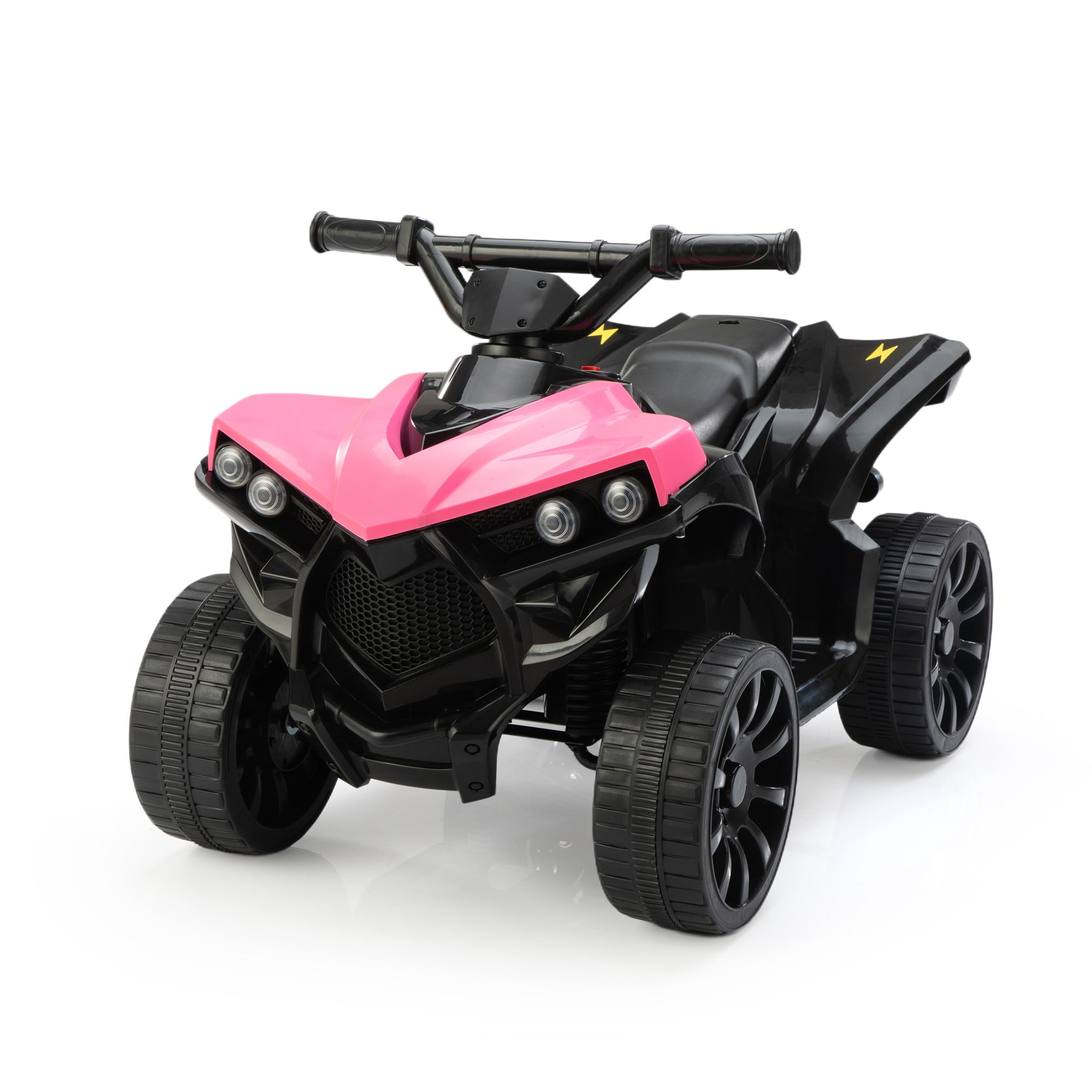 CIPACHO 6V Kids Ride on ATV, Battery Powered Electric Quad with LED Lights, Pink