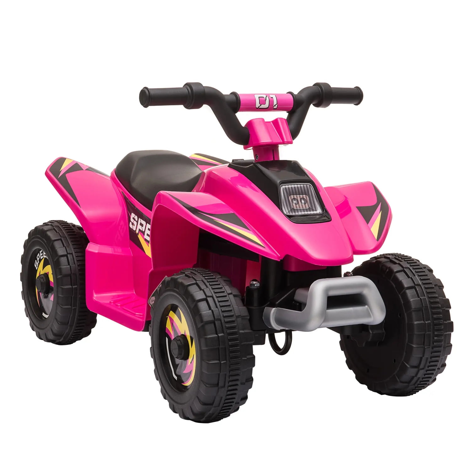 CIPACHO 6V Kids Ride on ATV, Battery Powered Electric Quad with LED Lights, Pink