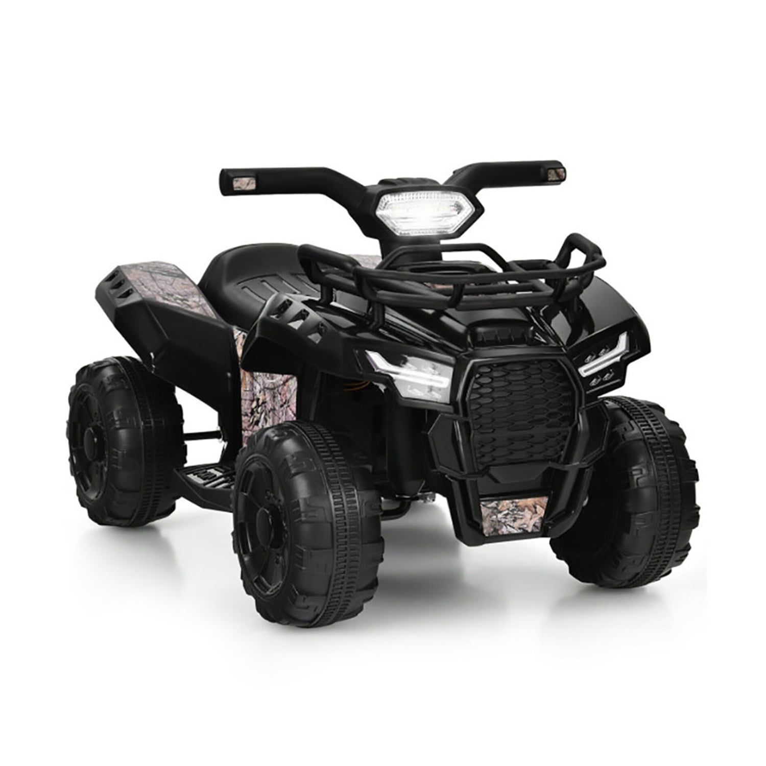 CIPACHO 6V Toddler Electric Ride On Car, ATV for Kids with LED Light and MP3, Black CIPACHO 6V Toddler Electric Ride On Car, ATV for Kids with LED Light and MP3, Black