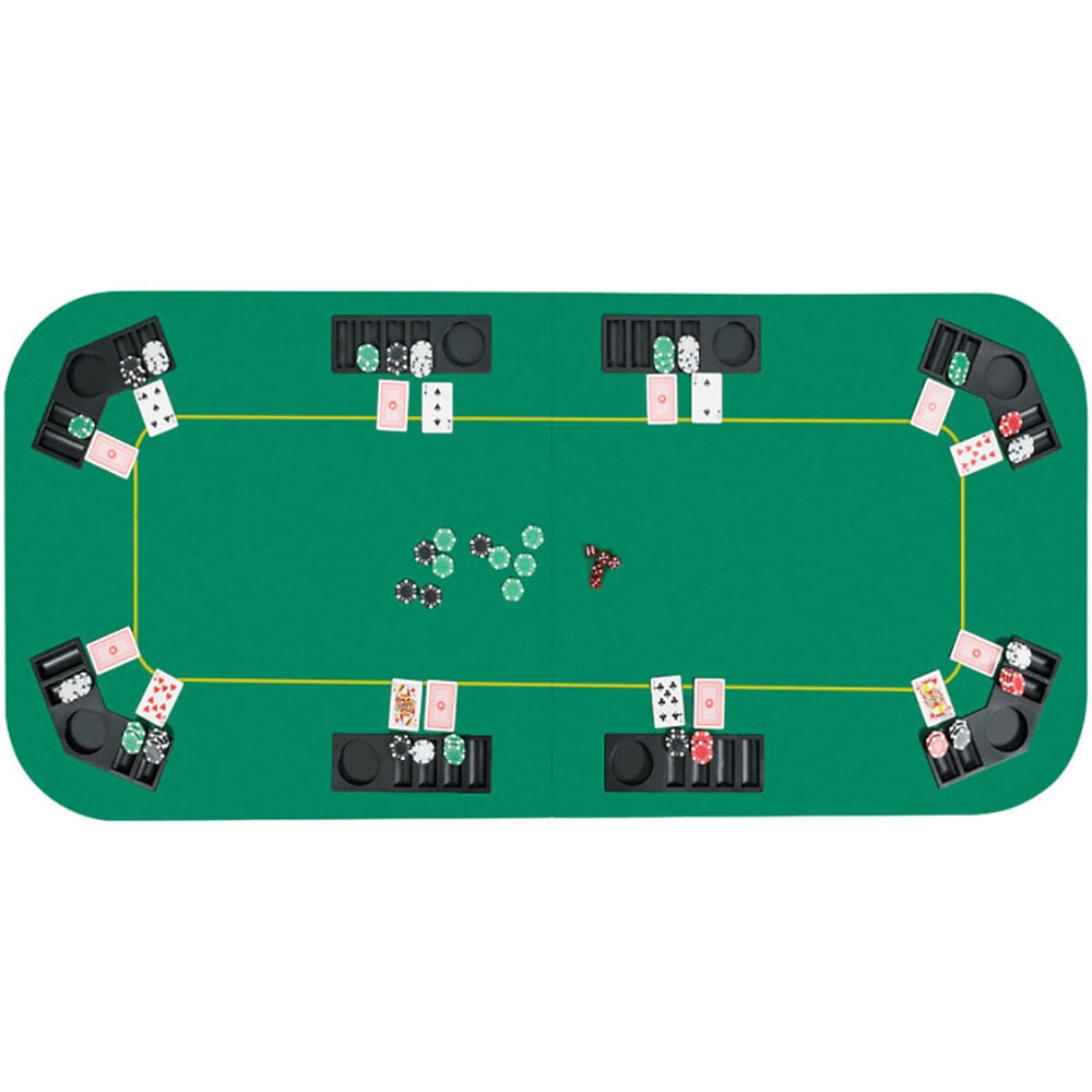 CIPACHO 80" x 36" Folding 8 Player Deluxe Texas Poker Table Top with Bag, Portable Anti-Slip Poker Table Mat CIPACHO 80" x 36" Folding 8 Player Deluxe Texas Poker Table Top with Bag, Portable Anti-Slip Poker Table Mat