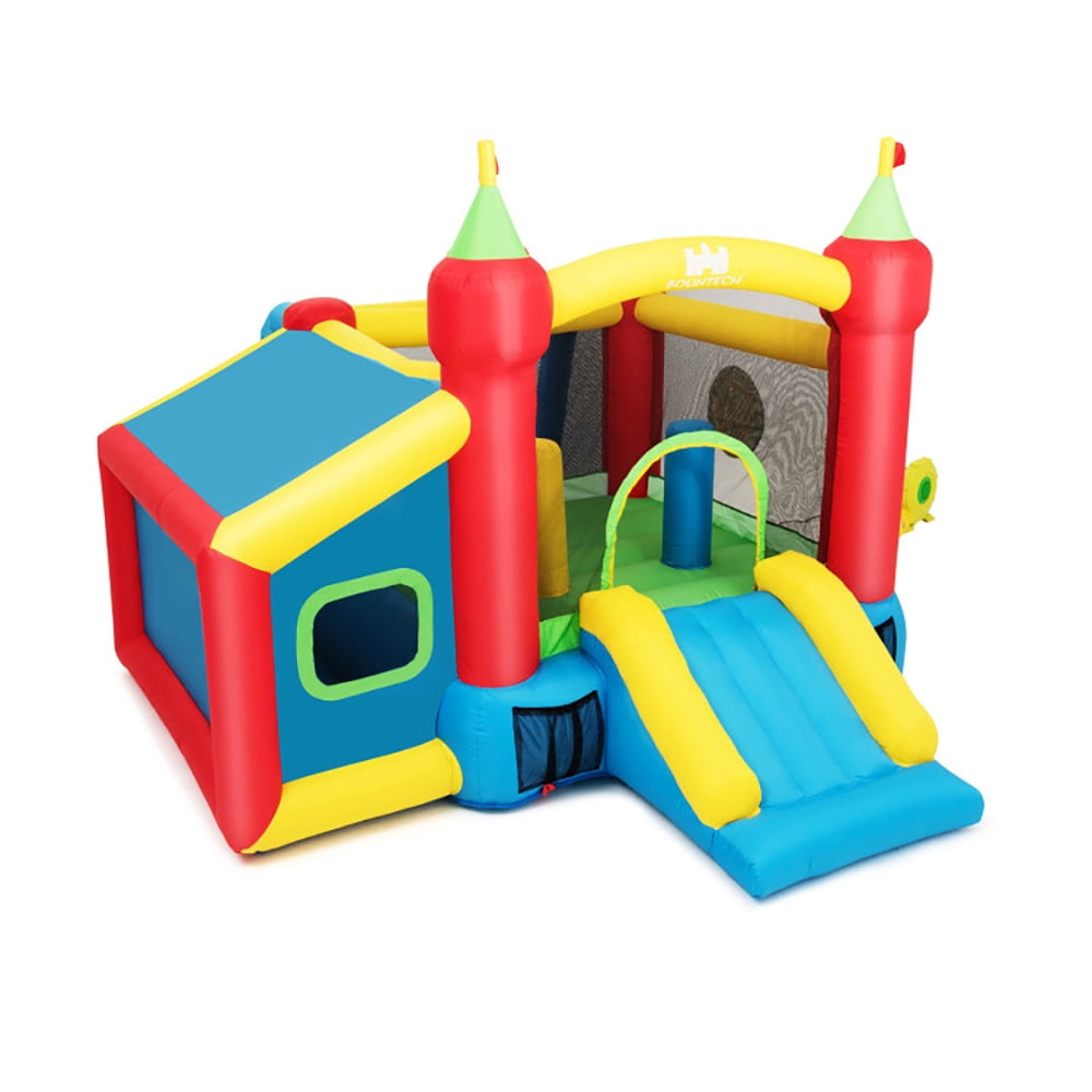CIPACHO Inflatable Bounce House Kids Slide Jumping Castle without Blower, Kids Bounce House for 5-10
