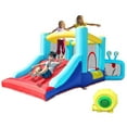 thumbnail image 1 of CIPACHO Inflatable Bounce House, Outdoor Inflatable Children's Slide, Jumping Castle with Air Blower, Basketball Hoop, Football Playing, 1 of 7