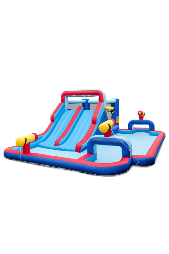 Inflatable Water Slide Park for Kids Backyard Outdoor Fun (without Blower), Water Slides Inflatables for Kids, Toddlers Boys Girls Backyard Party Gifts