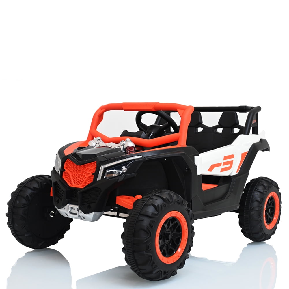 CIPACHO Kids Electric Ride On Truck, Kids Adventure Offroad Toy Car, Orange