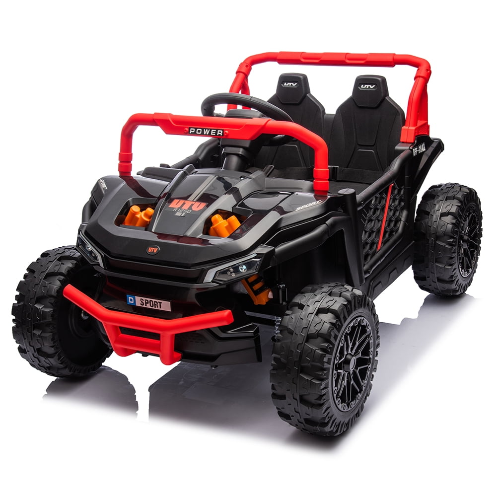 CIPACHO Kids Electric Ride On Truck, Kids Adventure Offroad Toy Car, Perfect Gift for Children 3-8 Years Old, Red