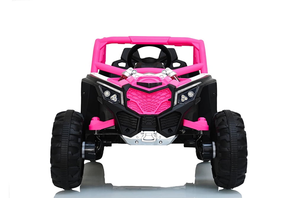 CIPACHO Kids Electric Ride On Truck, Kids Adventure Offroad Toy Car, Rosy