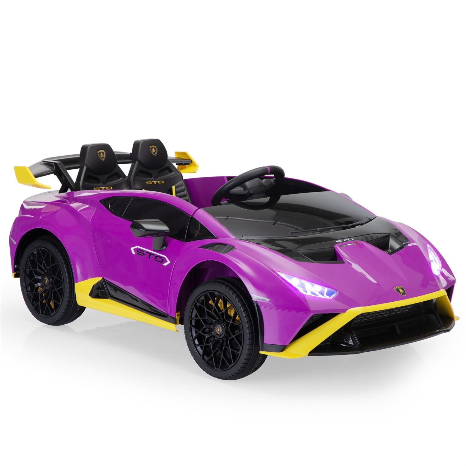 CIPACHO 12 V Licensed Lamborghini Powered Ride-On Toy with Remote Control, LED Lights and USB Port CIPACHO 12 V Licensed Lamborghini Powered Ride-On Toy with Remote Control, LED Lights and USB Port