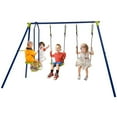 thumbnail image 1 of CIPACHO Outdoor Kids Swing Set with Two Swings and One Glider, Kids Playground for Backyard, 1 of 3