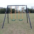 thumbnail image 1 of CIPACHO Two Station Kids Swing Set, Kids Backyard Playset for Age 3+, Blue, 1 of 7