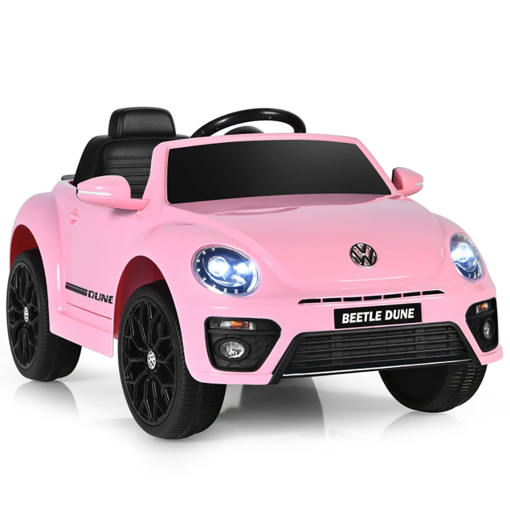 CIPACHO Volkswagen Beetle Kids Electric Ride On Car with Remote Control, Kid's Battery Powered Electric Vehicle Car Toy, Ideal Gift for Kids, Pink CIPACHO Volkswagen Beetle Kids Electric Ride On Car with Remote Control, Kid's Battery Powered Electric Vehicle Car Toy, Ideal Gift for Kids, Pink