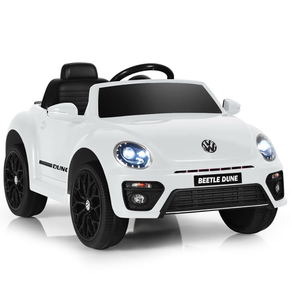 CIPACHO Volkswagen Beetle Kids Electric Ride On Car with Remote Control, Kid's Battery Powered Electric Vehicle Car Toy, Ideal Gift for Kids, White CIPACHO Volkswagen Beetle Kids Electric Ride On Car with Remote Control, Kid's Battery Powered Electric Vehicle Car Toy, Ideal Gift for Kids, White