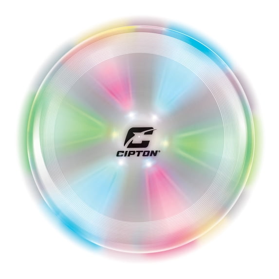 CIPTON Light up Flying Disc - Solid, Rotary, and Blinking LED Light Frisbee Modes - 9.5 inch