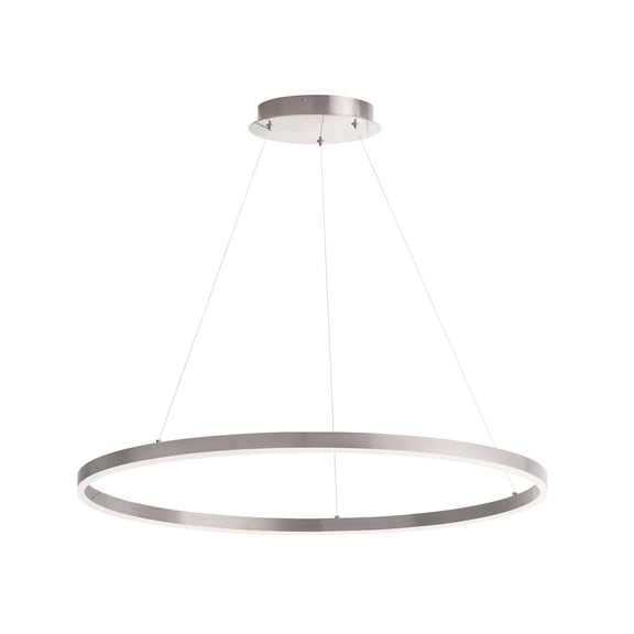 Dainolite 63W Colour Changing Temperature Chandelier, Silver with White Acrylic Diffuser