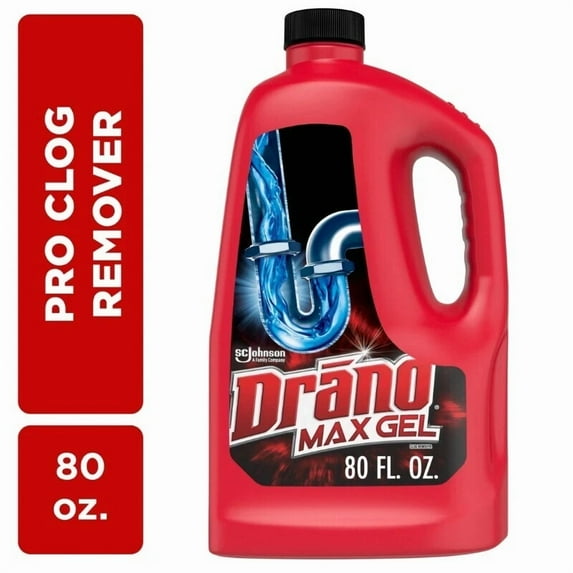 CIRCLE- 1 Count Max Gel Drain Clog Remover 80 Oz Thick Formula Fast Acting Safe Pipe New