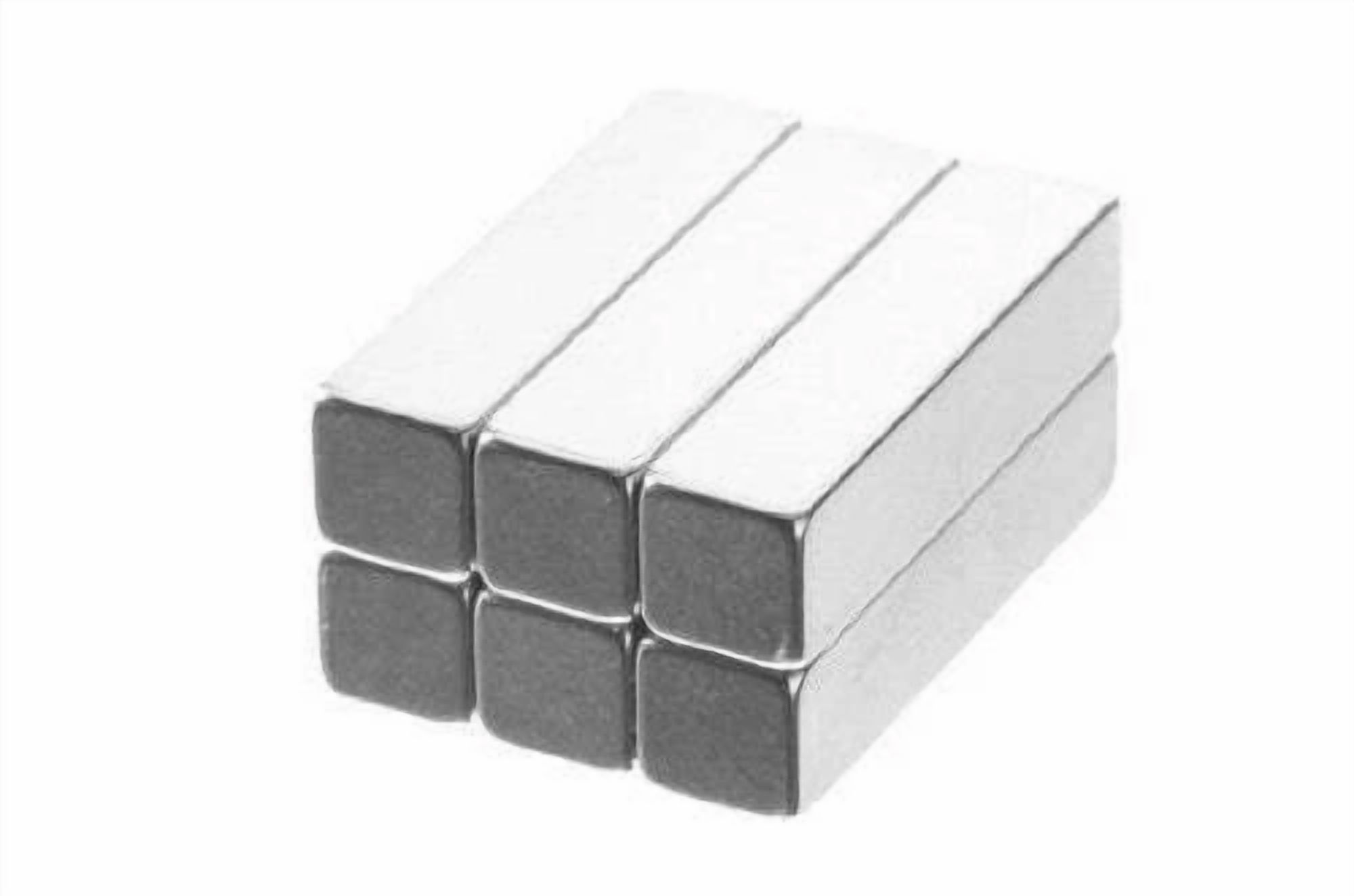 CIRCLE- 1 X 1/4 X 1/4 Inch Neodymium Rare Earth Bar Magnets N48 (6 Pack)