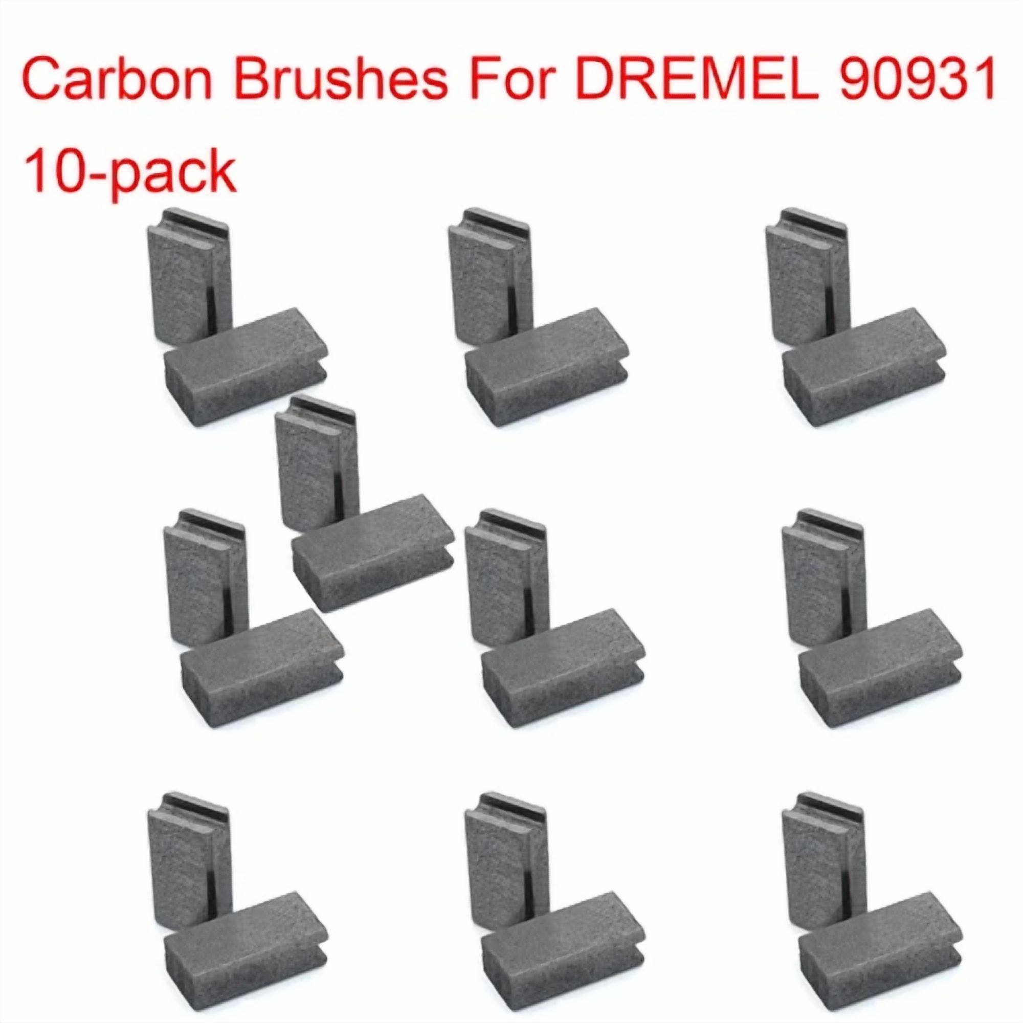 CIRCLE- 10-Pack For Dremel Digital Rotary Tool 398, 400 Series Carbon Brushes