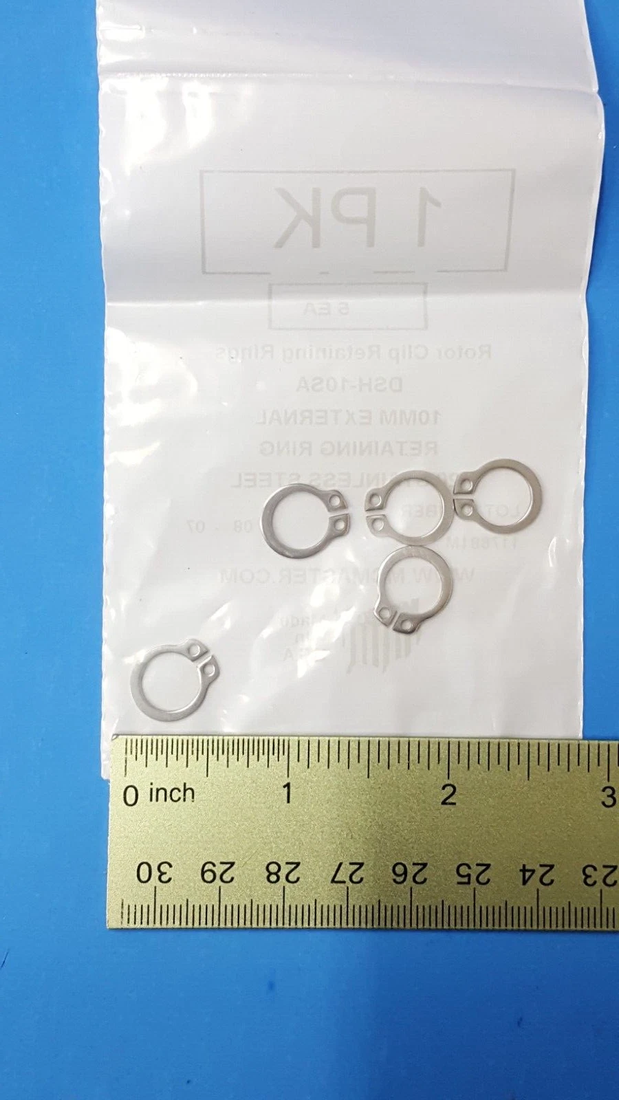 CIRCLE- (10 Pcs) Rotor Clip Retaining Rings, Dsh-10Sa, 10Mm Erternal,420 Stainless Steel