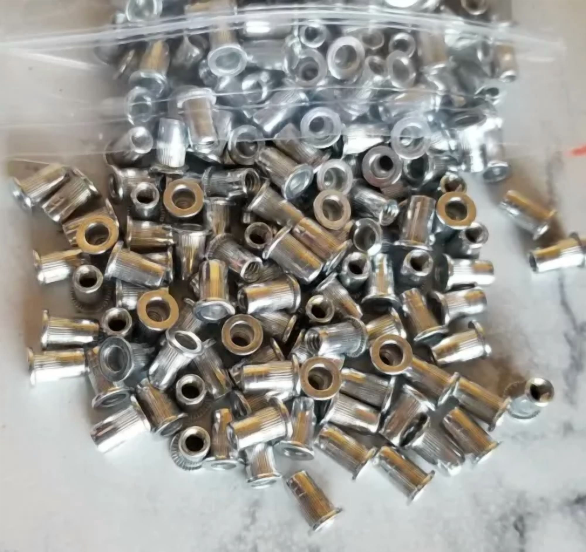 CIRCLE- 100 Pcs 6-32 Rivet Nut Aluminum Knurled Nutserts Rivnut Nutsert Sae Standard