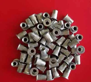 CIRCLE- 100 Pcs Aluminum 1/4-20 Rivet Nut Nutsert Rivnut