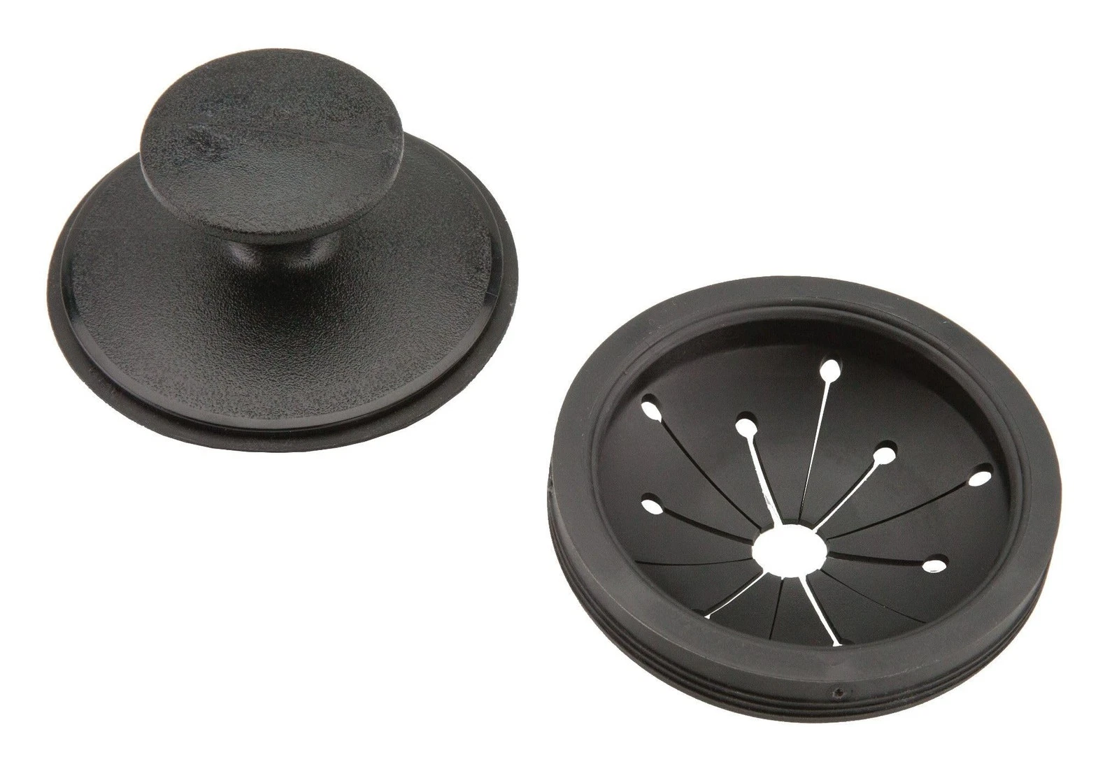 CIRCLE- 1025 Ez Mount Garbage Disposal Stopper And Splash Guard, Black