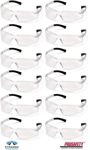 CIRCLE- 12 Pr Ztek Clear Protective Shooting Safety Glasses Sport Work Eyewear Ansi Z87+