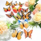 CIRCLE- 12Pcs Multi-Color Butterfly Wall Stickers For Home Decor