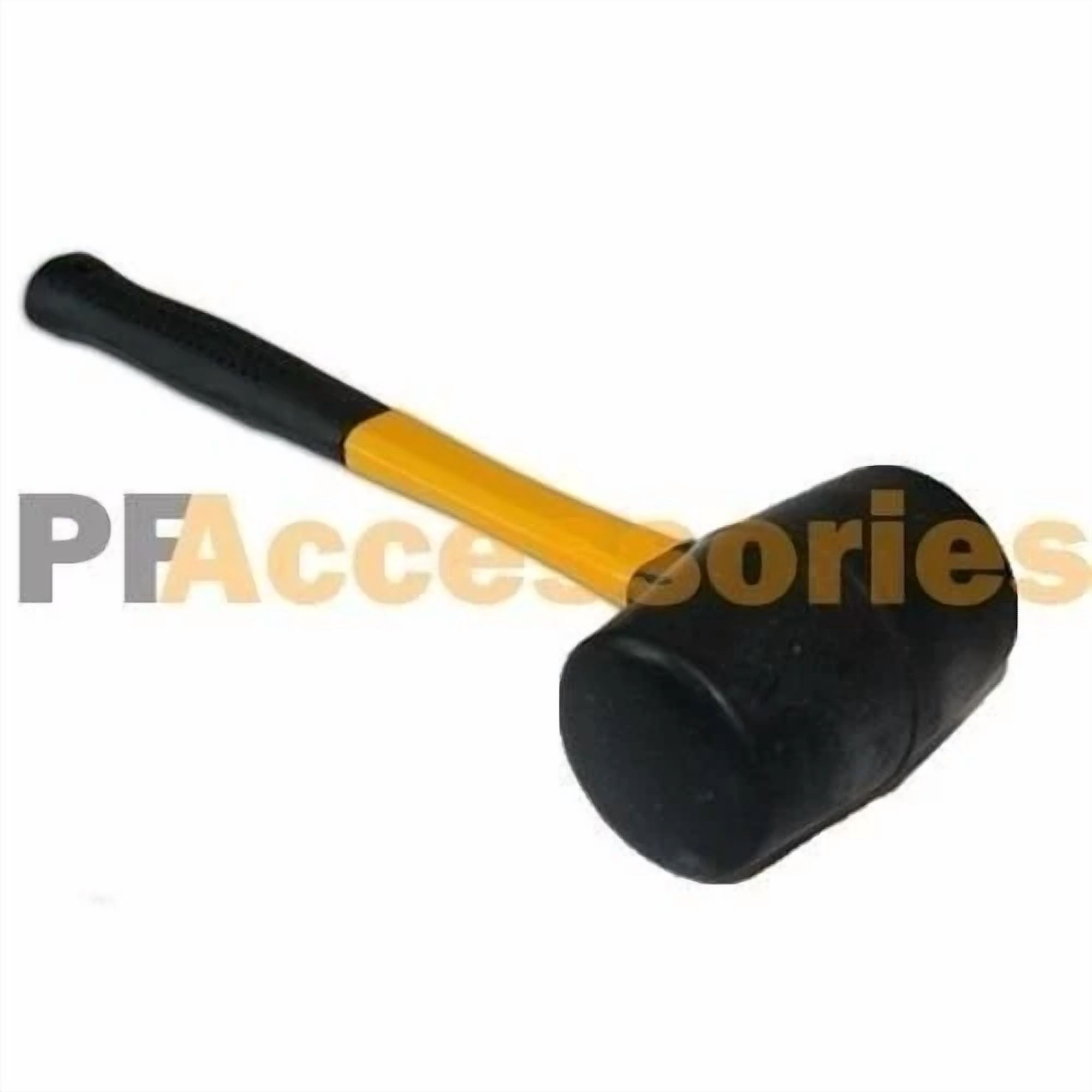 CIRCLE- 16 Oz Rubber Mallet Hammer Fiberglass Grip Handle 11.5" Inch Length New
