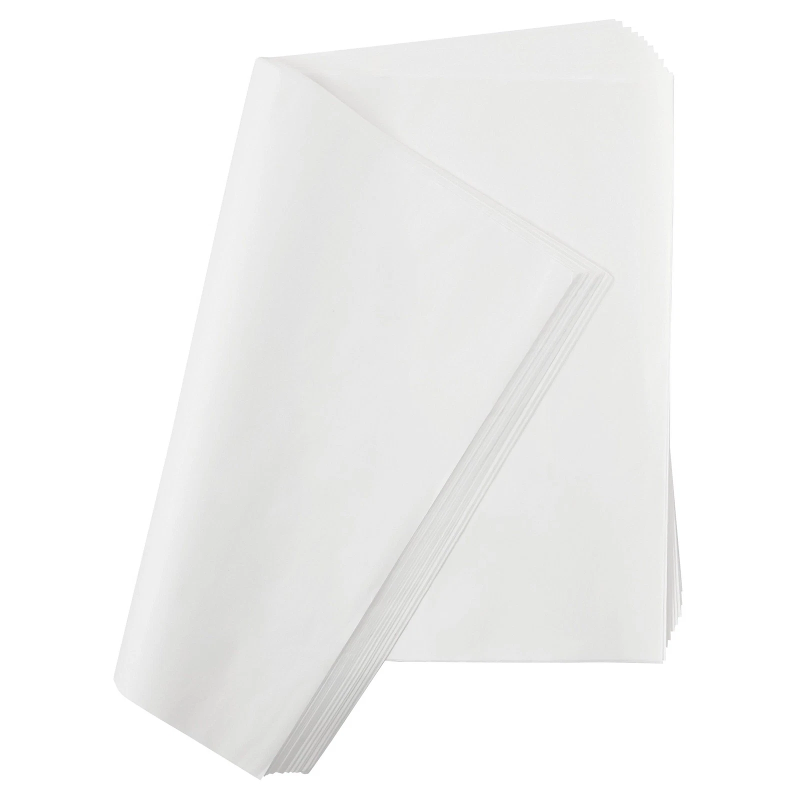 CIRCLE- 160 Sheets White Tissue Paper Bulk Set For Gift Wrapping Bags, 15 X 20 Inches