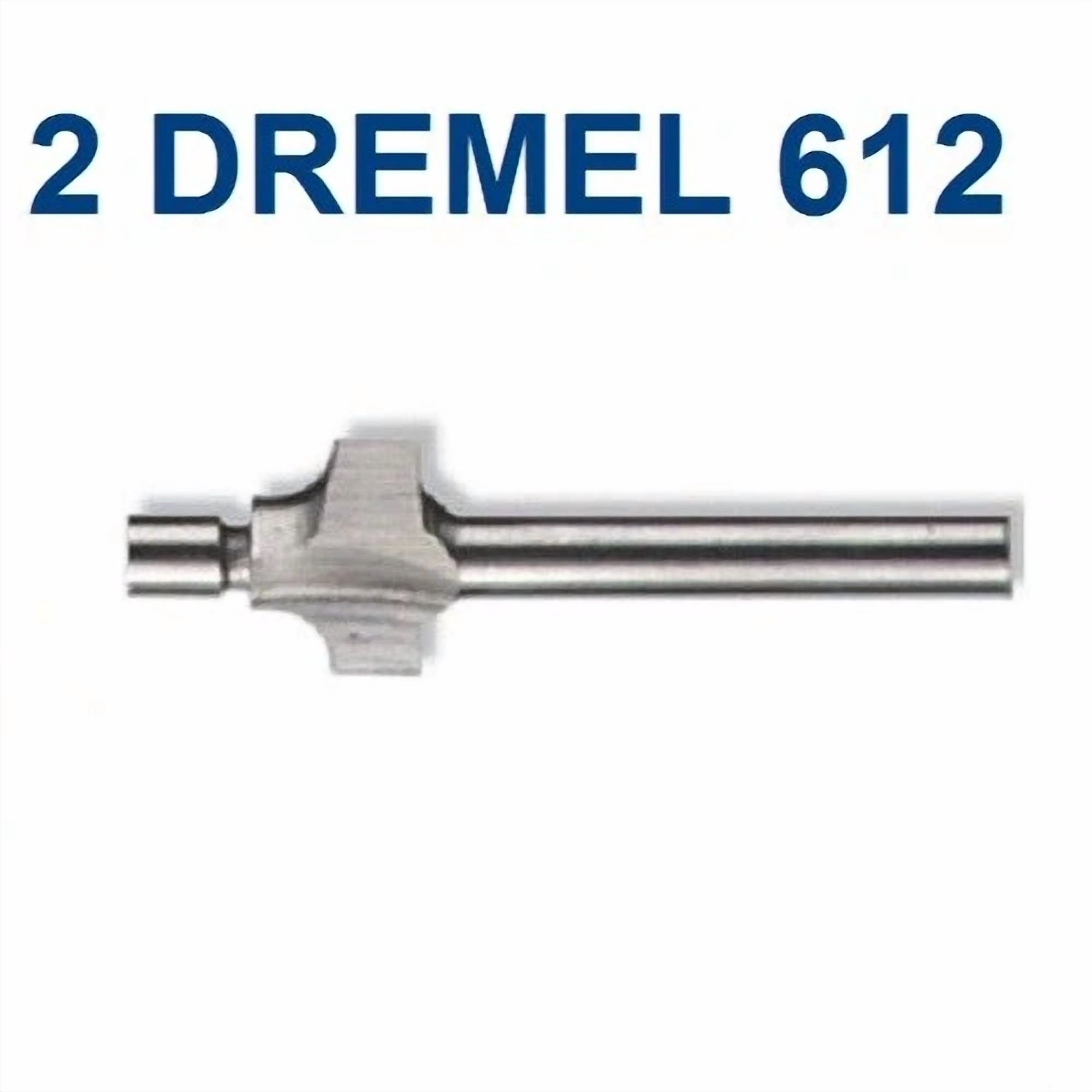 CIRCLE- 2 New Dremel Authentic 3/32" 612 Router Bit 1/8" Shank