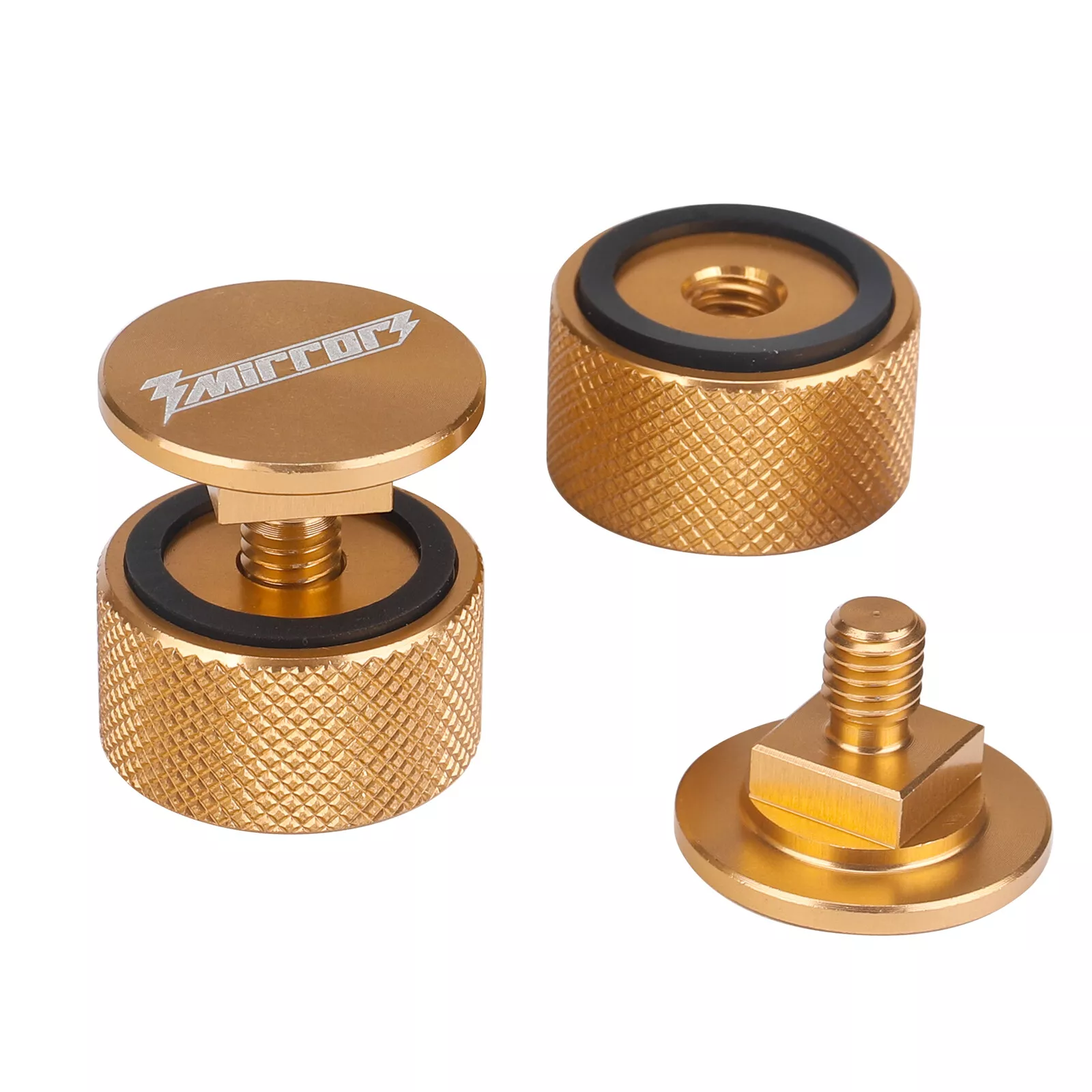 CIRCLE- (2) New Golden Anodizing Aluminum Pipeliner Welding Helmet Fasteners