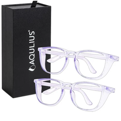 CIRCLE- 2 Pack Safety Glasses Goggles Blue Light Protection For Women, Blue