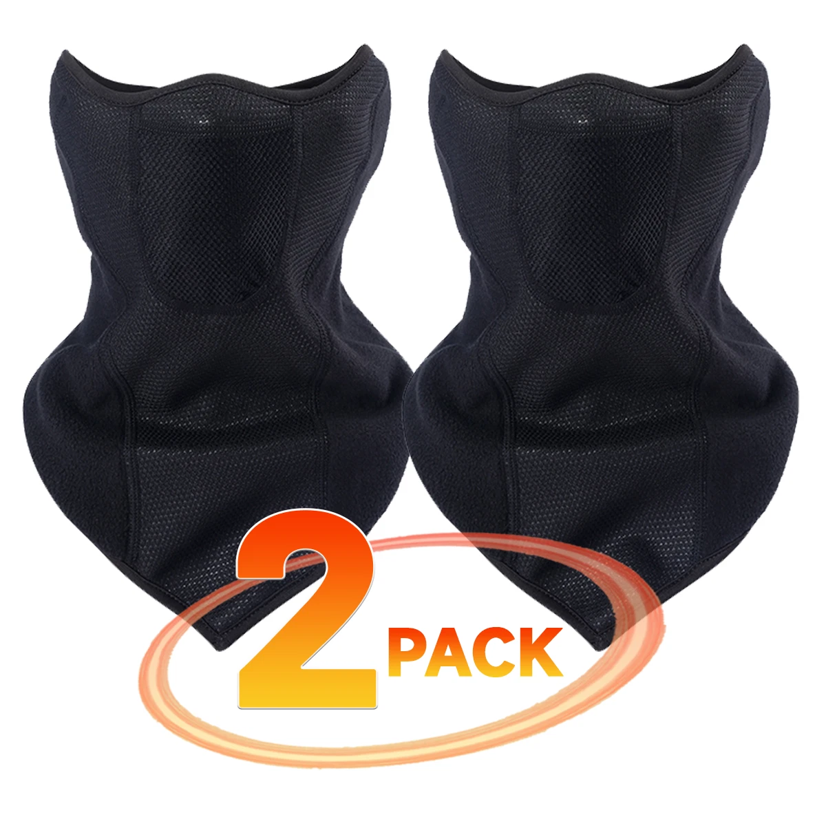 CIRCLE- 2 Pack Winter Balaclava Ski Mask Windproof Thermal Fleece Half Face Mask