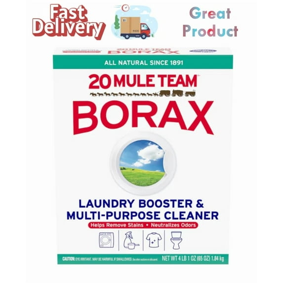 CIRCLE- 20 Mule Team Detergent Booster - 65Oz. - Laundry Stain Remover